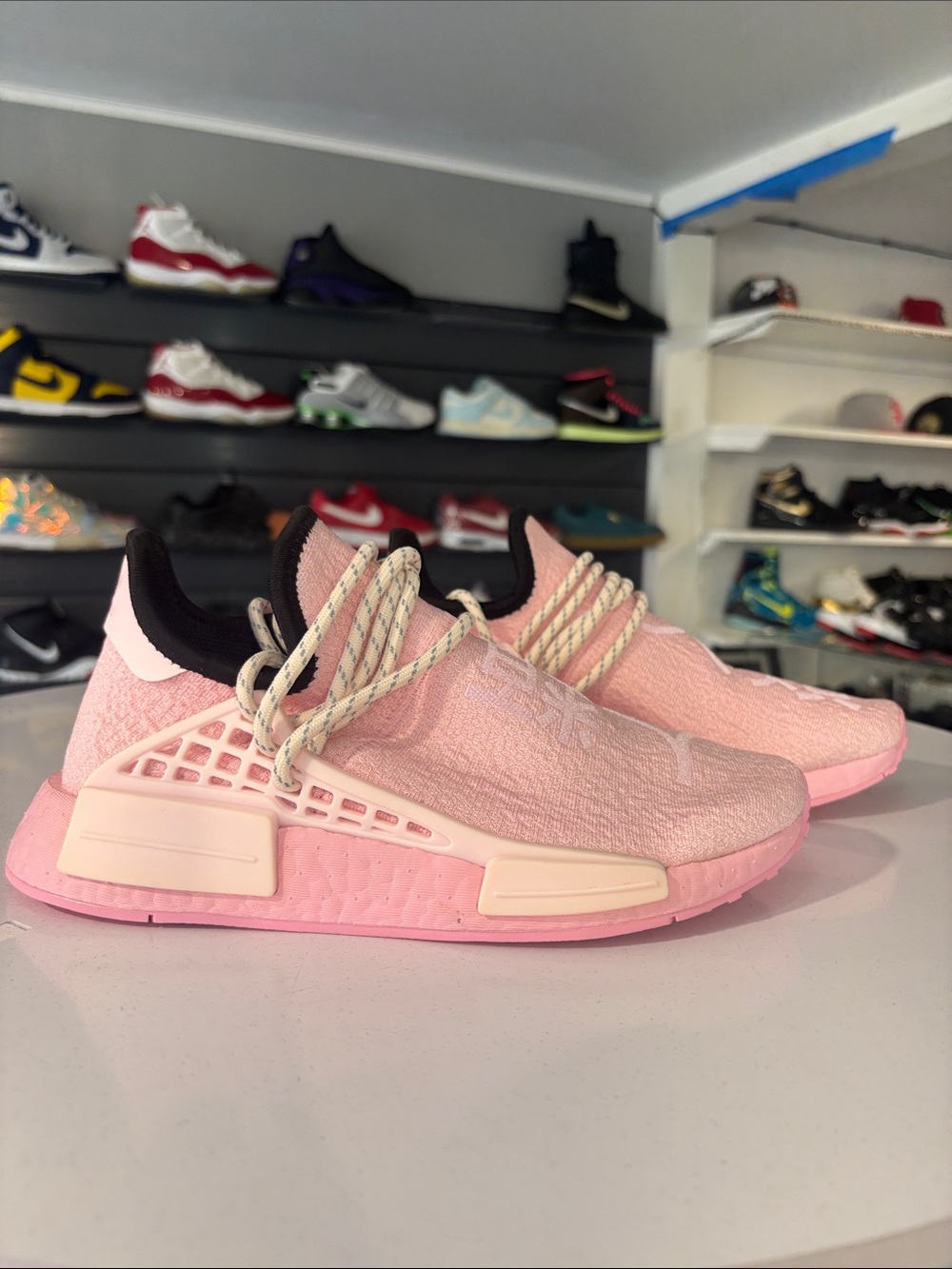 Pharrell X Addidas NMD Human Race ’ Pink’ BG Size 4.5